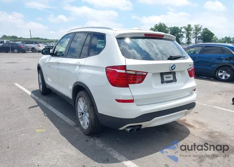 2016 BMW X3 xDrive28I z USA, uszkodzony, nr VIN 5UXWX9C58G0D94991